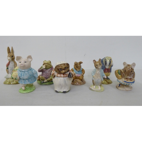 182 - Mainly Beswick and Royal Doulton china Beatrix Potter figures  all approx. 4