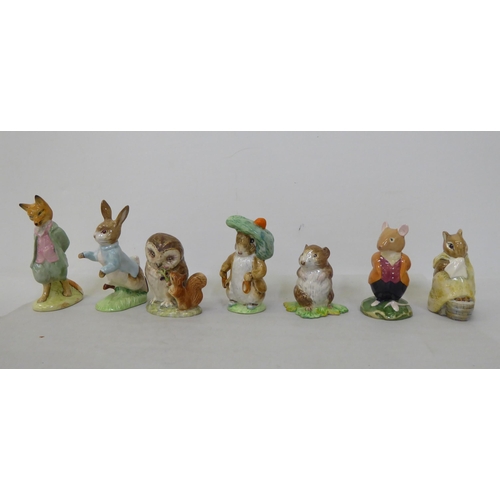 182 - Mainly Beswick and Royal Doulton china Beatrix Potter figures  all approx. 4