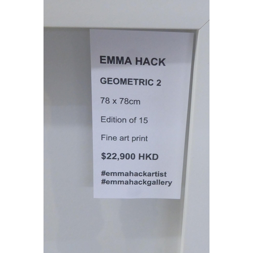 194 - After Emma Hack - 'Geometric II'  Limited Edition 4/15 coloured print  bears a pencil sign... 