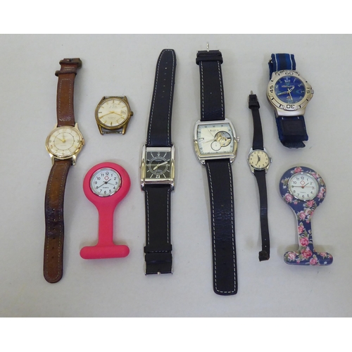 209 - Wrist and fob watches  variously cased and strapped