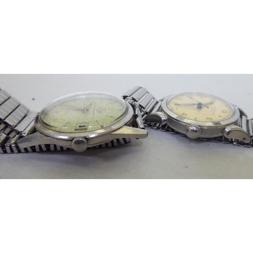 248 - A Watches of Switzerland wristwatch with a seconds hand, the automatic movement faced by a baton dia... 