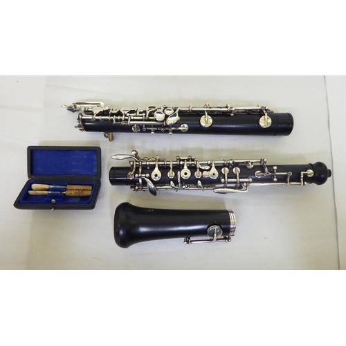 280 - A Rigoutat oboe No.598 AL  cased