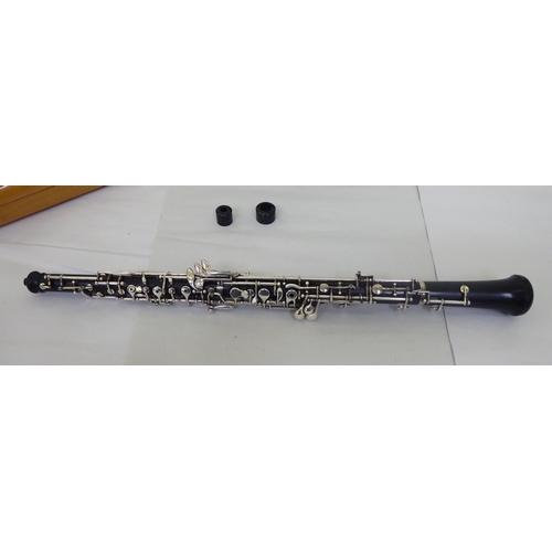 280 - A Rigoutat oboe No.598 AL  cased