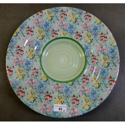 42 - A Shelley Melody pattern china charger  14