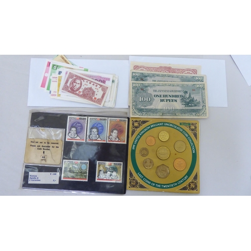 60 - Coins and banknotes: to include examples from various Continents