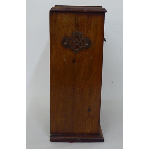 68 - Wooden collectables: to include a late Victorian inlaid, walnut and marquetry desktop stationery cab... 