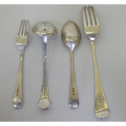 88 - Silver collectables: to include a George III Old English pattern table spoon  London 1805  (approx. ... 