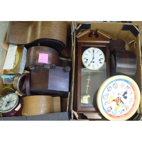 255 - Spares and repairs clock cases and components