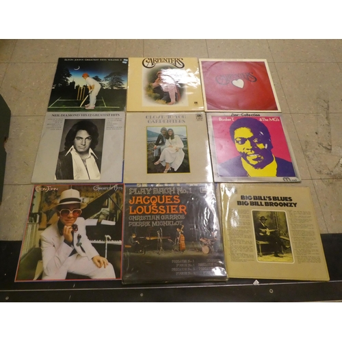 317 - Vinyl albums, mainly pop: to include Elton John, The Beatles, Beach Boys and Carpenters