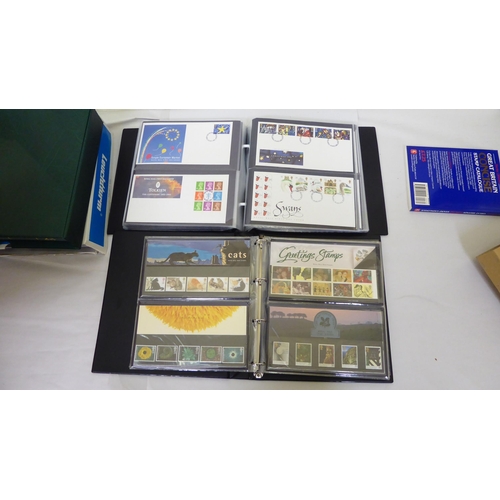 4 - Uncollated albums of First Day covers, mint and presentation packs