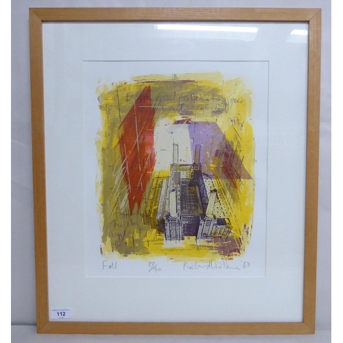 112 - After Richard Walker - 'Fall'  Limited Edition 17/40 coloured print  bears a pencil signat... 