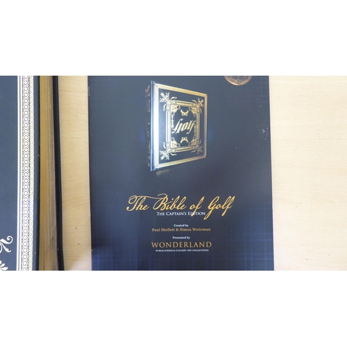 284 - Book: 'The Bible of Golf' created and signed by Paul Skellett and Simon Weitzman, No.1561 2100, in o... 