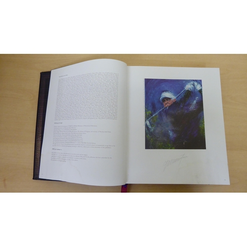 284 - Book: 'The Bible of Golf' created and signed by Paul Skellett and Simon Weitzman, No.1561 2100, in o... 