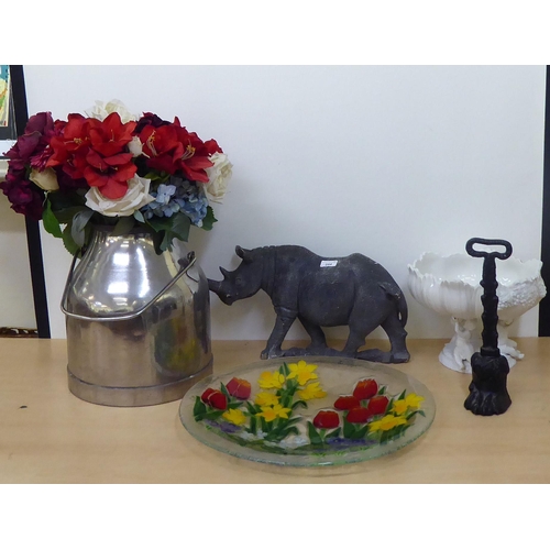 294 - Interior designer accessories: to include a stone model Rhino  10