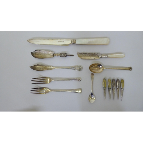 295 - Loaded silver items, mainly flatware  mixed marks