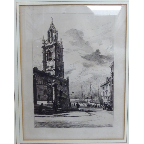 31 - Two Victorian monochrome prints 'Liverpool Docks'  6