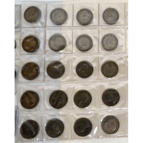 376 - Uncollated British pre-decimal coins: to include a pre-1921 Florin