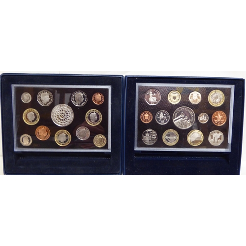 378 - A consecutive run of cased Royal Mint proof coin sets from 2000-2011