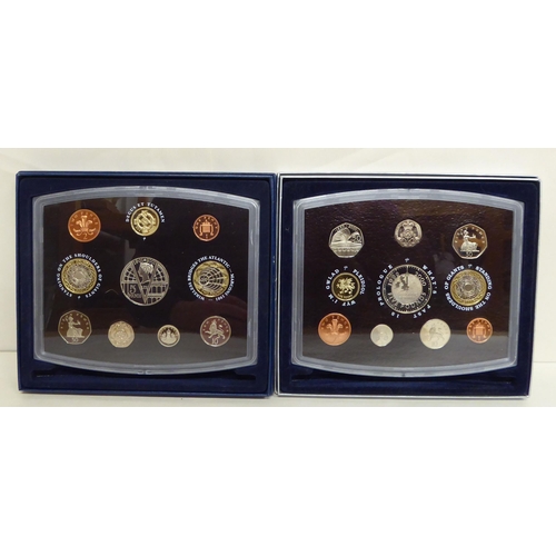 378 - A consecutive run of cased Royal Mint proof coin sets from 2000-2011