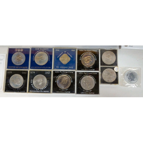 379 - Uncollated Royal Mint and other, silver and other proof and collector's coins: to include a 2012 Lon... 