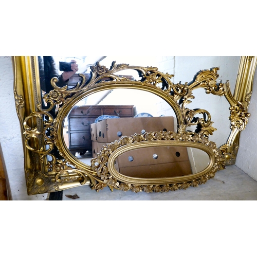 39 - Four dissimilar modern mirrors  variously framed  largest 30