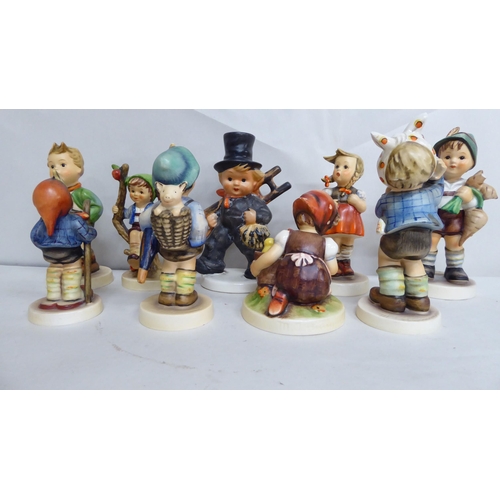 41 - Nine Goebel china figures  all approx. 5