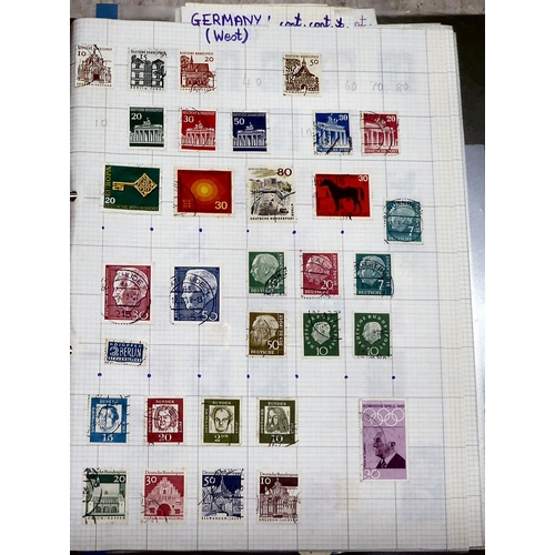 50 - Uncollated, mainly used postage stamps: to include British, European and other issues