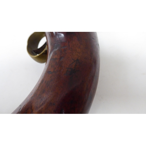 55 - A Tower 1849 percussion pistol with a walnut stock