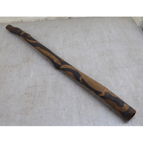 69 - An Aboriginal wooden didgeridoo  49