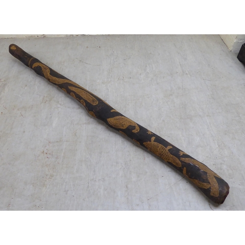 69 - An Aboriginal wooden didgeridoo  49