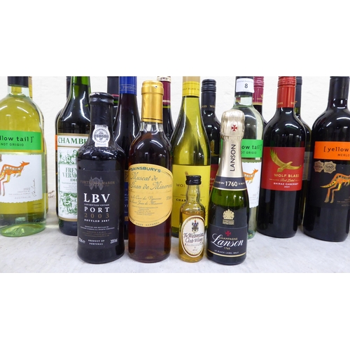 8 - Alcohol, mainly wine: to include Shiraz, Pinot Grigio, Merlot and Chardonnay