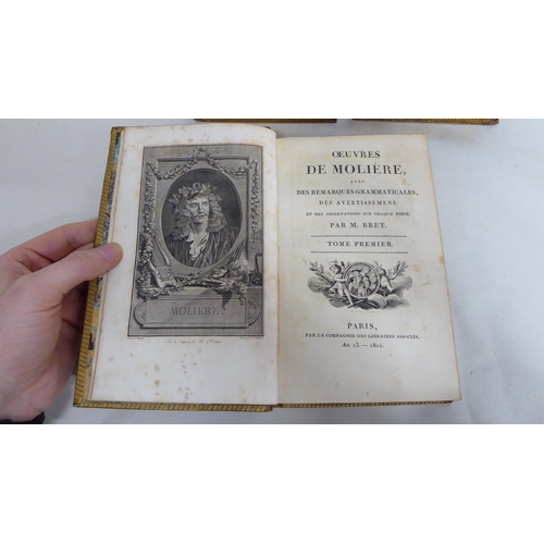 98 - Books: 'Oeuvres de Moliere' dated 1804, in six volumes