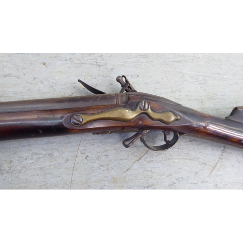 251 - A Grice 1762 flintlock musket rifle with a 47