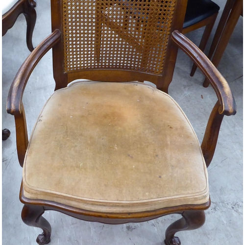 267 - A modern French inspired mahogany centre table, raised on cabriole legs  29