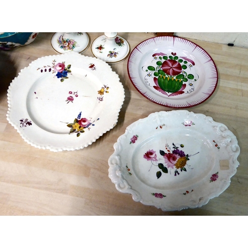 285 - 19th/20thC ceramics: to include late George III period Royal Crown Derby china plates  8