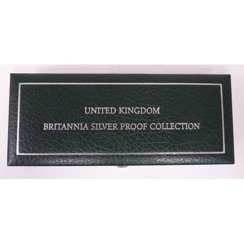 363 - A Royal Mint 1997 proof Britannia, four silver coin collection  cased with Certificate of Authe... 