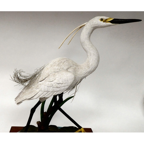 28 - A Border Fine Art composition model 'Little Egret' modelled by RT Roberts  Limited Edition 23/5... 