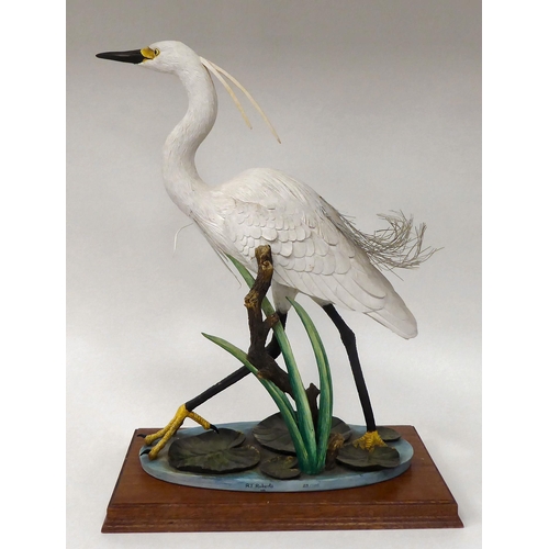 28 - A Border Fine Art composition model 'Little Egret' modelled by RT Roberts  Limited Edition 23/5... 