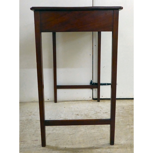 280 - A George III mahogany side table, raised on square legs  29