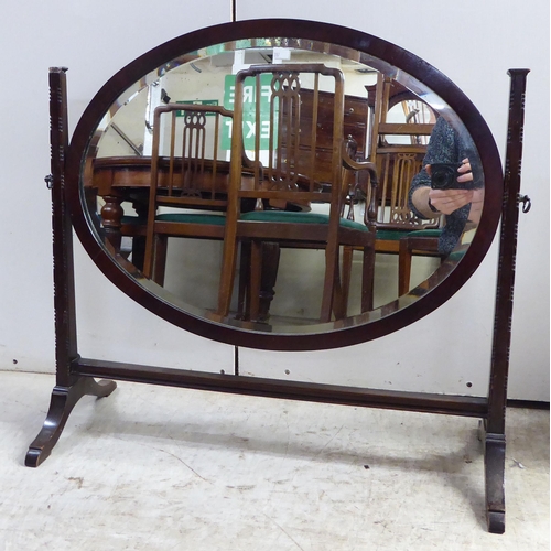 287 - Four dissimilar, circa 1900-1930s mirrors  variously framed  largest 20