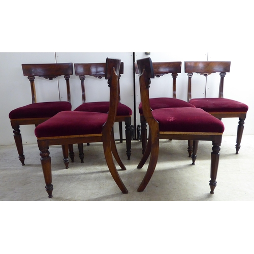 294 - An early Victorian mahogany breakfast table with a tip-top, over a turned column and splayed legs  2... 