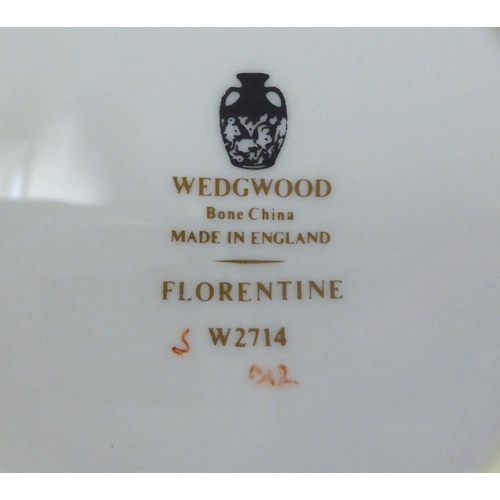 30 - Wedgwood bone china Florentine pattern tableware, no.W2714