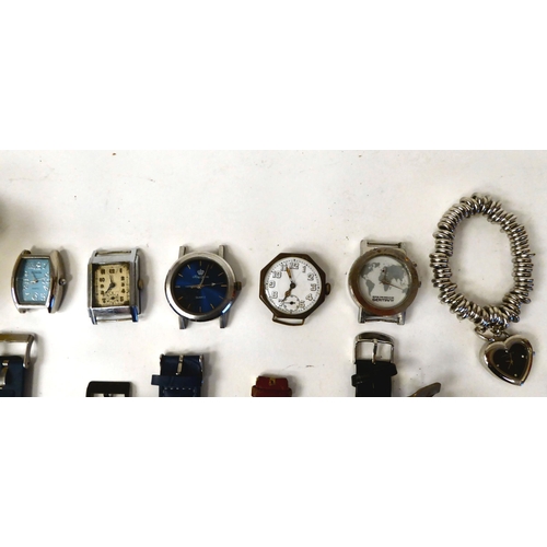 372 - Wristwatches  variously cased and strapped