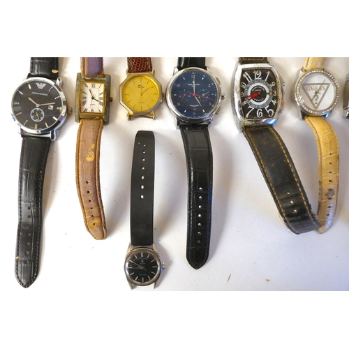 372 - Wristwatches  variously cased and strapped