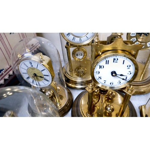 388 - Clock makers/repairers spares and repairs for mainly brass Anniversary style mantel clocks