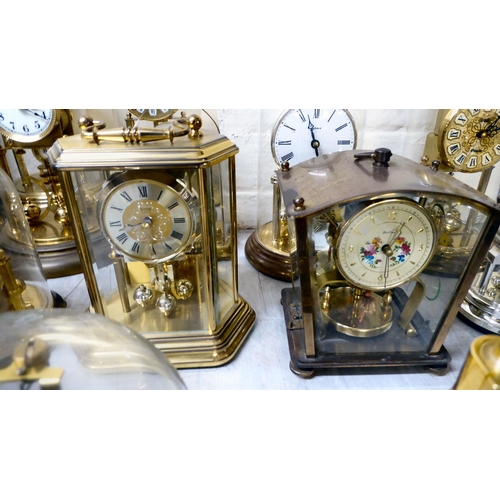 388 - Clock makers/repairers spares and repairs for mainly brass Anniversary style mantel clocks