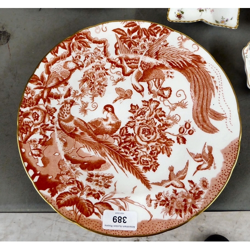 389 - Ceramics: to include two Royal Crown Derby china plates, decorated in the Imari palette  (pattern no... 