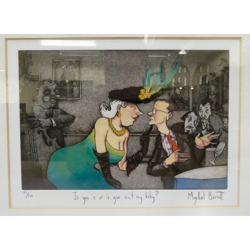 51 - After Mychael Barratt - 'Is you is or is you ain't my baby 2'  Limited Edition 41/100 engraving  bea... 