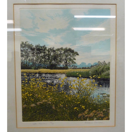 62 - After Graham Everden - 'Water Meadow'  Limited Edition 121/250; and 'Three Oaks'  Limited ... 