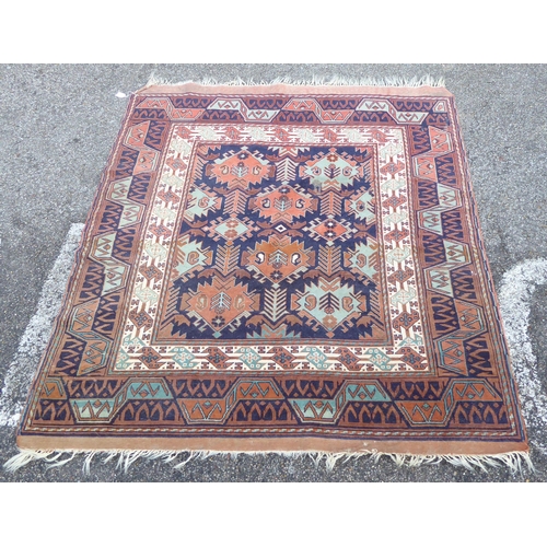 72 - An Anatolian style rug, on a multi-coloured ground  64